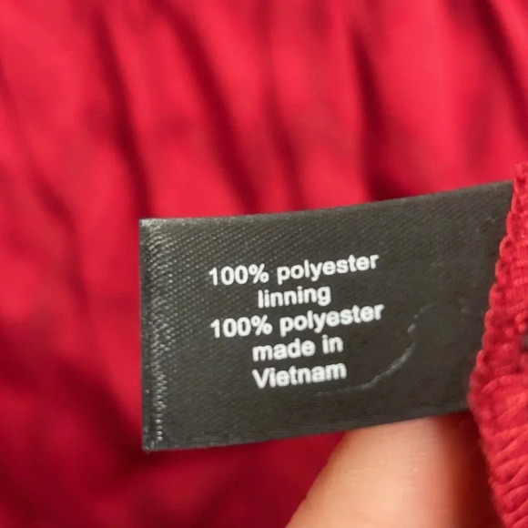 NWT Lane Bryant Midi Dress Long Sleeve Red Textured 24 Tiered - Picture 5 of 7